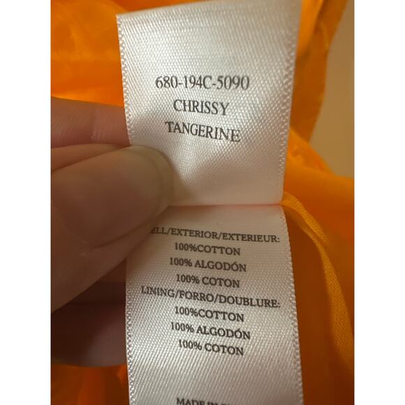 Rails NWT Chrissy Tangerine Cotton Cut Out Sleeveless Mini Dress Size XL - Picture 10 of 10